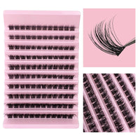 SIISTAS Lash Clusters, 120Pcs DIY Individual Eyelash Extenisons Natural Look D Curl Cluster eyelashes 8-16MM Reusable Individuals DIY at Home (#06)