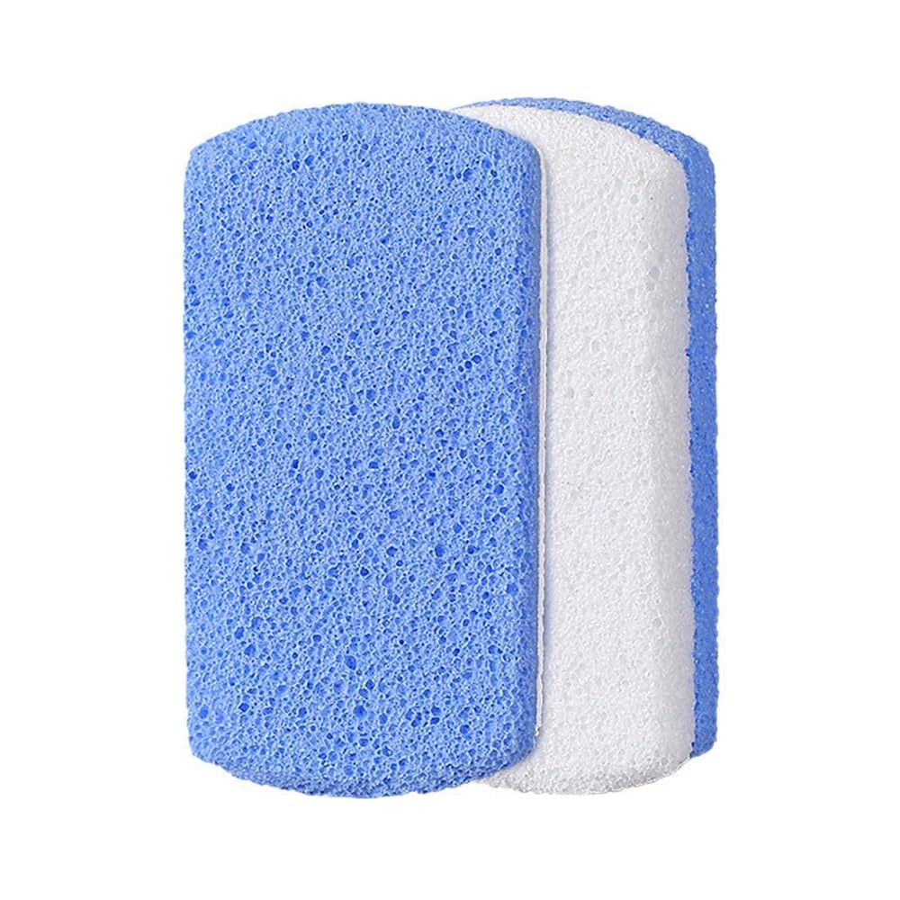 AKSIQIOL 2 Pcs Glass Pumice Stone for Feet,Durable Callus Remover & Foot Exfoliator for Smooth, Soft Skin, for at-Home Pedicures & Spa Treatments