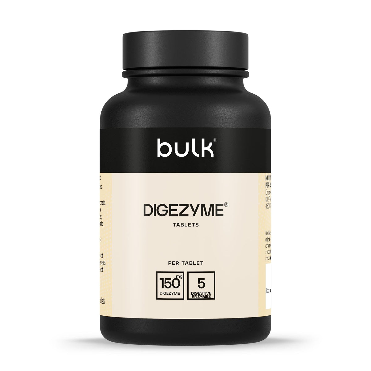 BULK POWDERS Bulk Pure Dige Zyme Tablets, 150 mg, Pack of 90