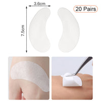 adspow Eyelash Extension Pads,Eye Gel Pads,Under Eye Gel Pads,Under Eye Gel Patches Lint Free Eye Patches for Eyelash Extensions (Black-20Pairs)
