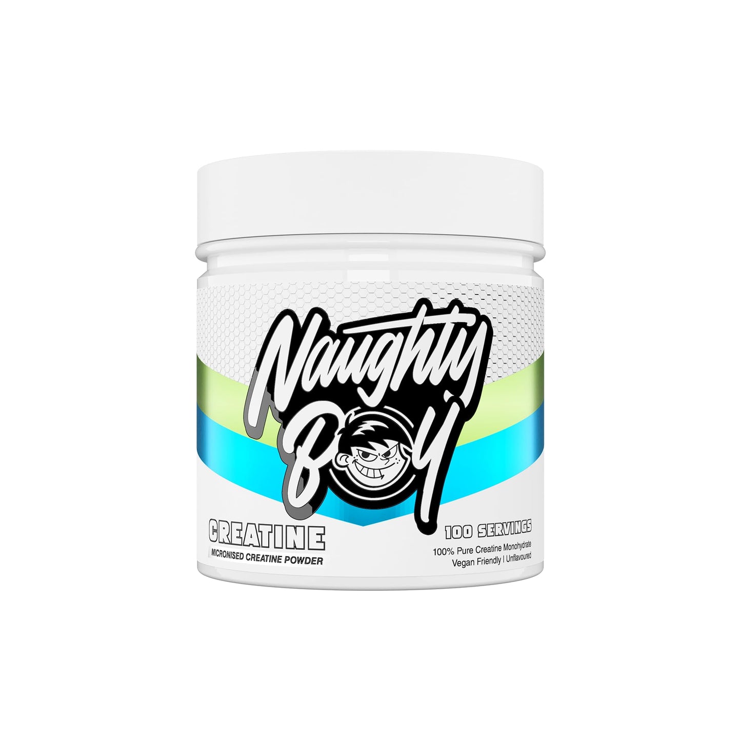 Naughty Boy Micronised Creatine Monohydrate Powder, 100% Pure 200 Mesh Creatine, Unflavoured, 300g, 100 Servings