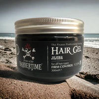 BARBERTIME Hair Styling Gel | All Hair Types | Firm Control | Scalp Nourishing | Shine and Protection | Jojoba 300 ml