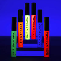 Stargazer Neon Orange UV-Reactive Hair Mascara, Wash Out Colour