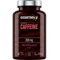 Essensey Caffeine 200mg Capsules - High Dose of Caffeine - Added Grapefruit Extract 50mg - Energise Your Day with a Natural Boost of Physical and Mental Performance - Dietary Supplement - 120 capsules