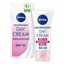 NIVEA Nourishing Day Cream for Dry and Sensitive Skin SPF15 50ml