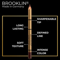 BROOKLIN IMPALA | Brooklin Waterproof Lipliner Color Bordeaux 208 | Permanent lip profiler | Water resistant lipstick | Long-term lipliner