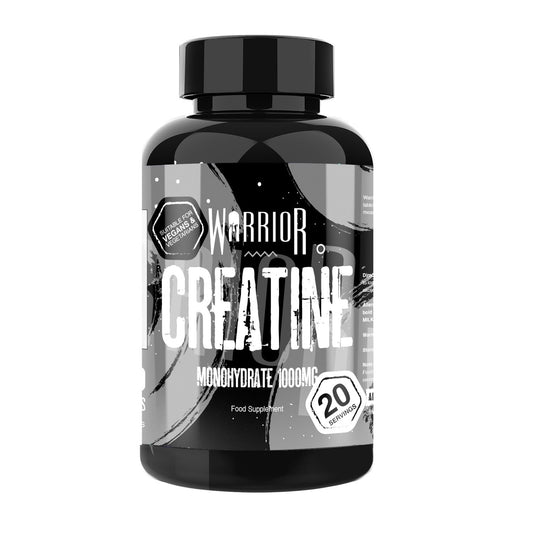 Warrior, Creatine Monohydrate Tablets – 1000mg – 60 Capsules – Supplement for Performance – Supports Muscle Growth – Unflavoured – Suitable for Men & Women – Vegan & Vegetarian Friendly