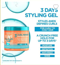 Loreal Paris Elvive Dream Lengths Curls 3 Days Moisturising Styling Gel 400 ML