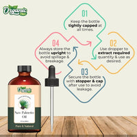 ORGANIC ZING Organic Zing Saw Palmetto Oil 118 ml (3.99 fl oz) – Cold Pressed Carrier Oil for Hair Care Formulations, Scalp Treatments & DIY Cosmetic Preparations
