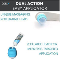 back BACK Easy Applicator | Deep Tissue Massager and Application of Your Favorite Topical Gel or Cream to Hard to Reach Areas
