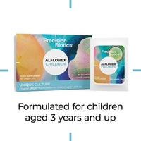 PrecisionBiotics Alflorex Children 12 Week Plan - Gut Health Probiotic Supplements with Unique Bifidobacterium Longum Bacteria Strain 35624 - Probiotics for Children Ages 3+ - Vanilla Flavour - 90 Powder Sachets