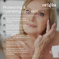 Origin - Organic Beef Tallow Skin Care Balm. Barrier skin food for dry skin, eczema, rosacea, menopausal. Body lotion, hand and face cream, adults and baby. (Vanilla, Lavender & Calendula)