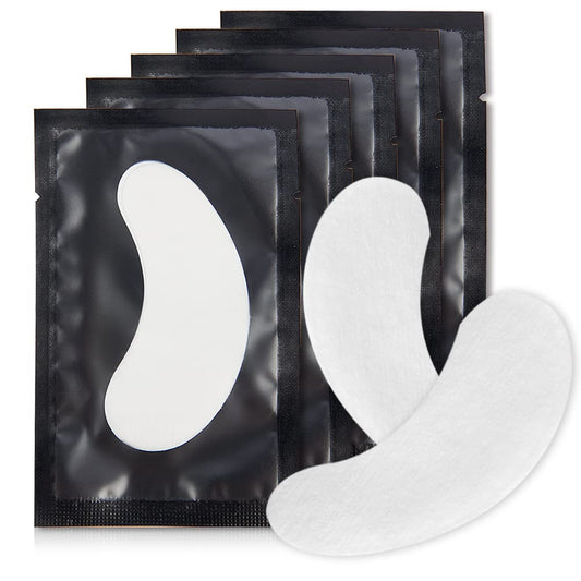 Lunamoon 50Pairs Eyelash Extension Pads Under Eye Gel Pads Lash Pads Lint Patches Under Eye Patches Eye Pads for Eyelash Extensions (BlackOR)