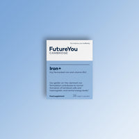 Iron+ Supplements – Energy Tablets with Koji Fermented Iron and Vitamin B12 – 28 Day Supply – Blood Supplement for Normal Formation of Red Blood Cells – Vitamins for Tiredness by FutureYou Cambridge