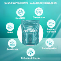 Sunna Supplements Marine Collagen Unflavoured 250g Pouch
