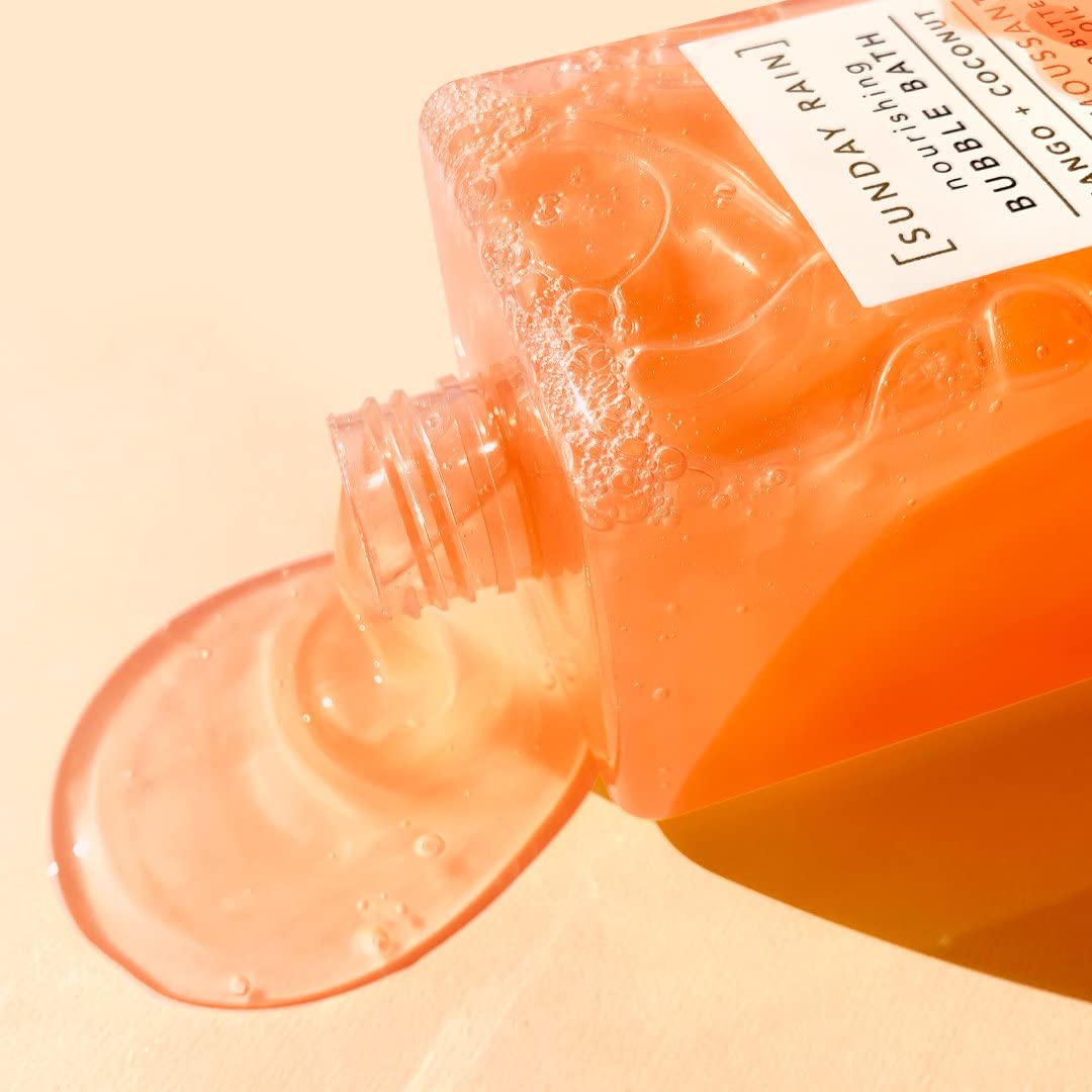 Sunday Rain Nourishing Luxury Uplifting Tropical Bubble Bath with Mango Butter and Coconut Oil, 450ml