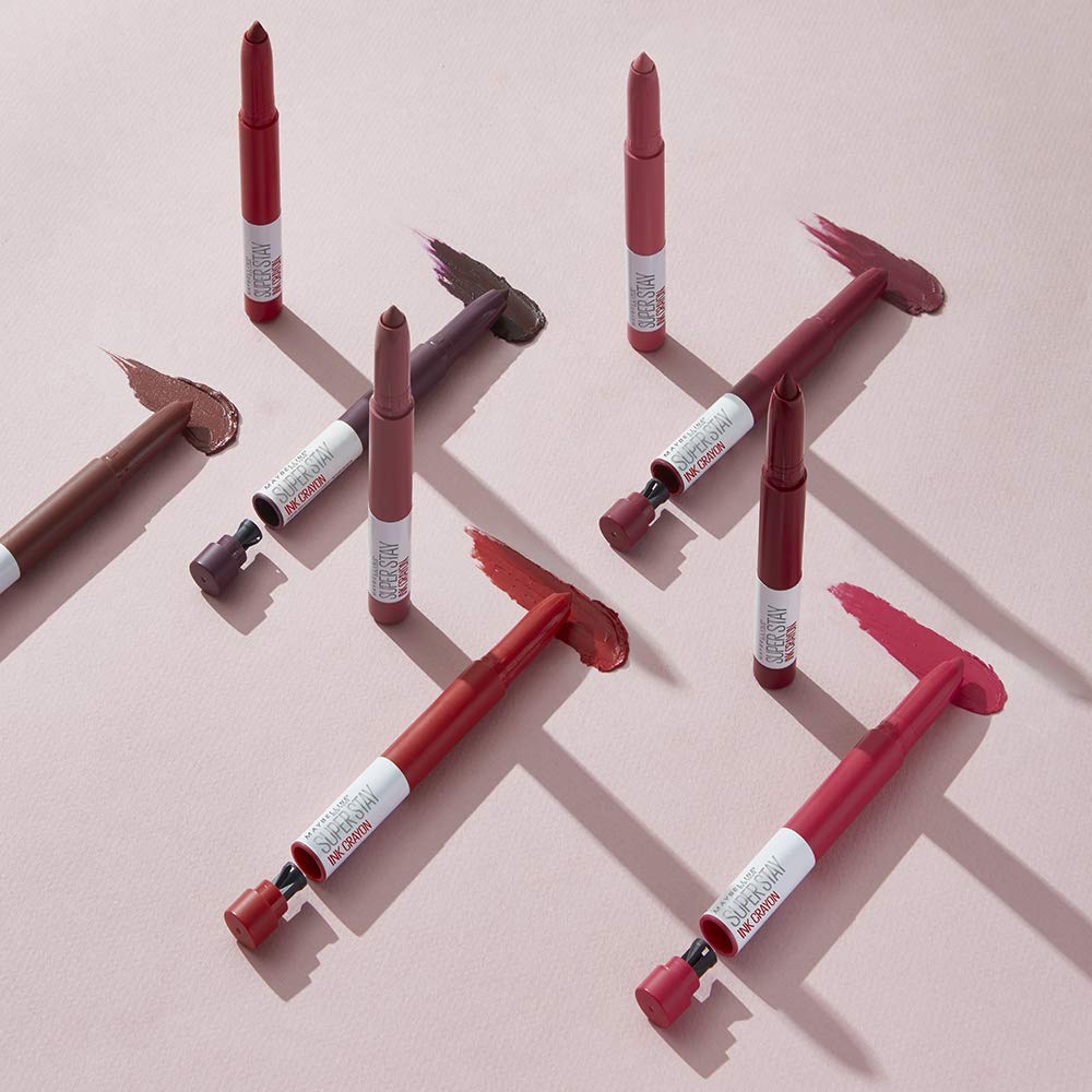 Maybelline Lipstick, Superstay Matte Ink Crayon Longlasting Pink Lipstick with Precision Applicator 30 Seek Adventure