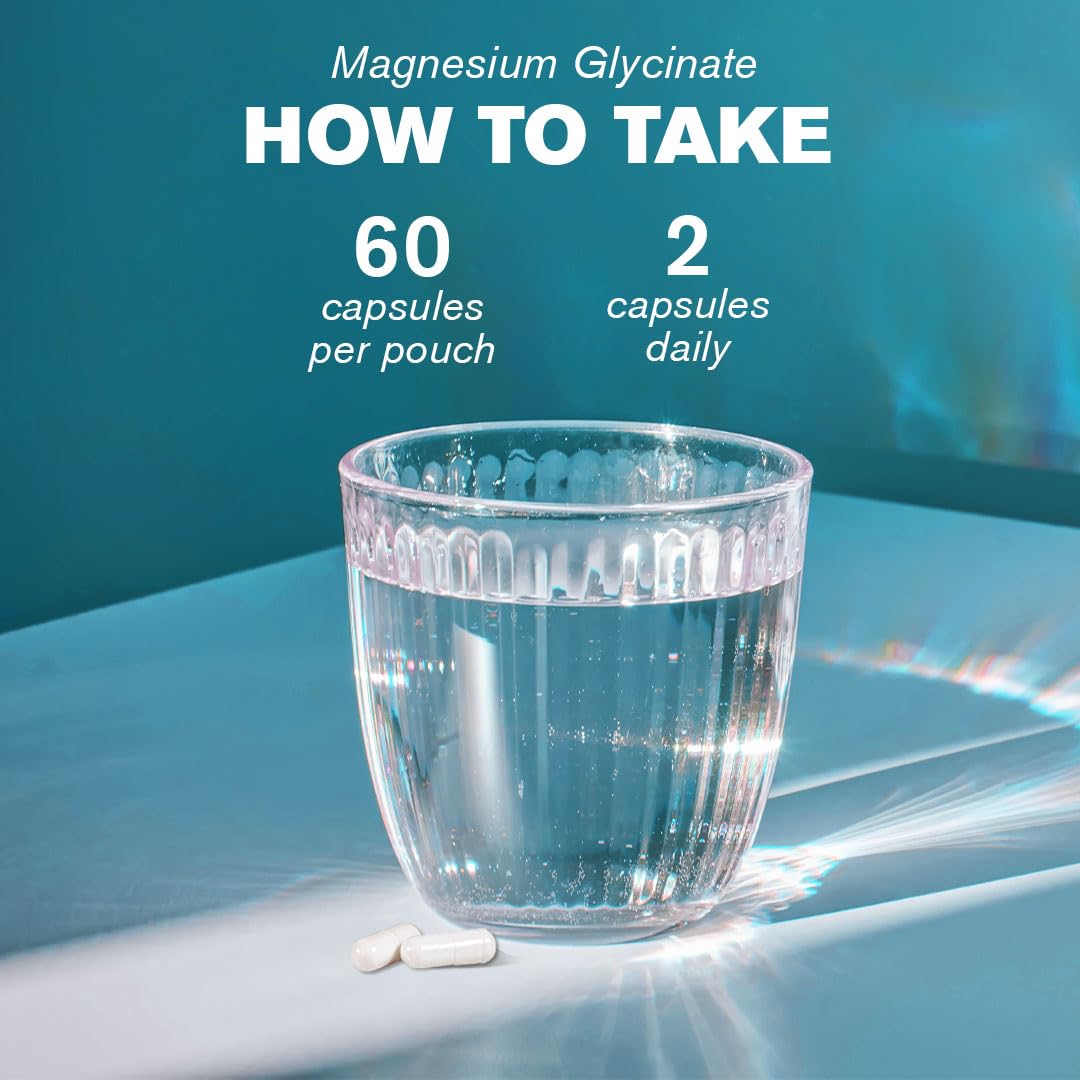 dr vegan DR.VEGAN Daily Magnesium Glycinate Complex 1500mg | Provides 300mg of Pure Elemental Magnesium | Fatigue, Mood and Muscle Recovery | 60 Vegan Capsules | Two-A-Day