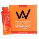 well actually WELL ACTUALLY Liposomal Vitamin C 1000mg Sachets – High Strength Liquid VIT C Supplement - Immune System, Skin, Collagen, Brain & Energy Support - Vegan, 30 Sachets | Orange Twist