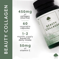 Beauty Collagen with Hyaluronic Acid - 60 Capsules - G&G Vitamins