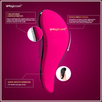 VMAGIC CARE Detangling Brush - glide the Detangler Brush through Tangled hair - Best Comb for Women, Girls, Men & Boys - Use in Wet and Dry Hair (Rose Red)