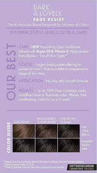 Dark and Lovely Jet Black 371 Fade Resist Permanent Hair Colour Hair Dye Up MURPHY'S HAIR AND BEAUTY