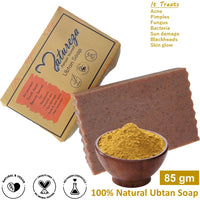 Natureza Organic Handmade Ubtan Sandalwood soap Turmeric soap bar 90g