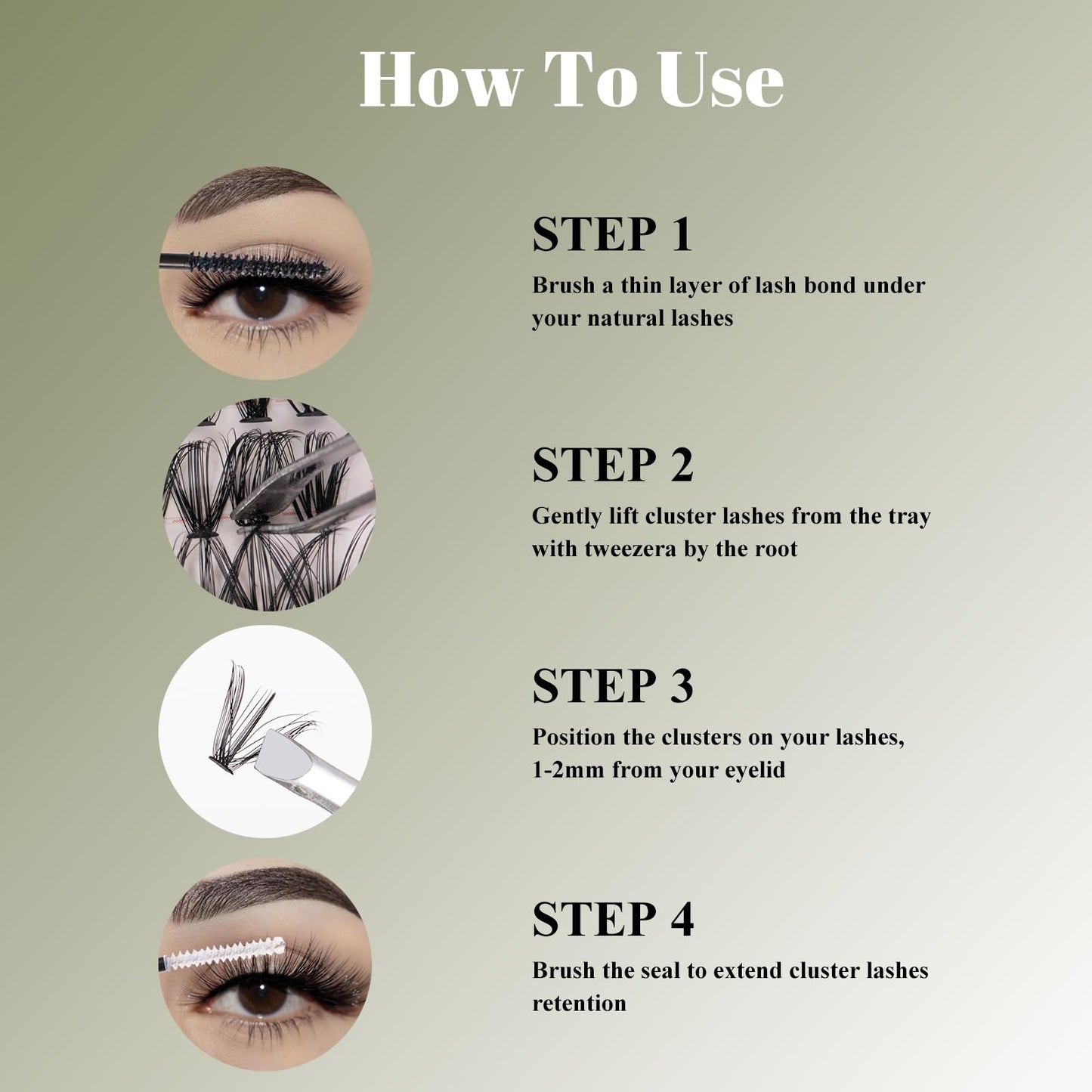 Lanciley Cluster Lashes Kit 320 PCS Individual Eyelashes 30D+40D+60D Eyelash Clusters Fluffy Lashes 11-20mm Eyelash Extension Kit Natural Lash Clusters Lash Clusters with Bond and Glue at Home-30D+40D+60D