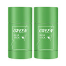 HZZYJ 2 Pack Green Tea Cleansing Mask Stick,Blackhead Remover Mask Stick,Purifying Clay Stick,Anti-Acne Oil Control & Clean Pores for All Skin Types Women and Men