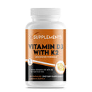 X Supplements Vitamin D3 5000 IU with K2 100μg | 1-A-Day | 60 High Strength Vitamin D Tablets | MK-7 Menaquinone | Vitamin D3 | Bone, Immune & Heart Support | Supplements for Adults