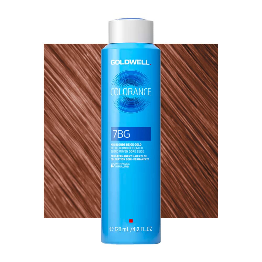 7BG Mid blonde beige gold Goldwell Colorance Warm browns can 120ml