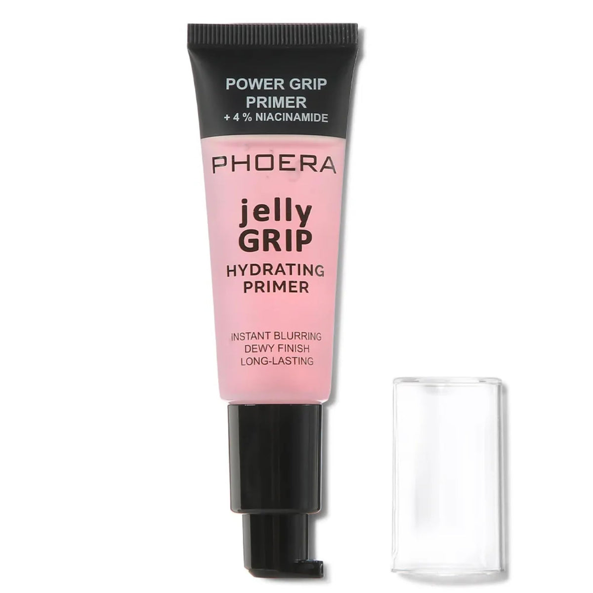 Noble Gifts Power Grip Primer, Sticky Gel Based & Hydrating Face Primer for Smoothing Skin & Gripping Makeup, Moisturises and Primes, Brightens and Evens Skin Tone, Clear for all Skin Tones, 24ml (Pink, 24ml)