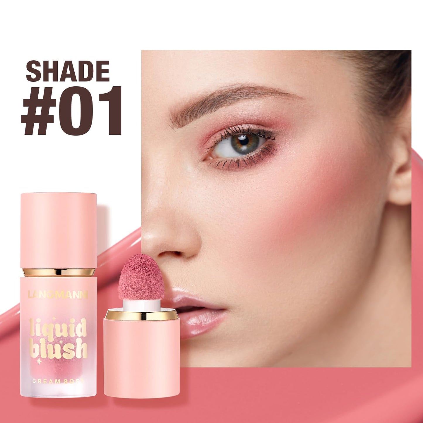 HOPHAT 3 Pack Liquid Contour & Highlighter & Blush Makeup Set