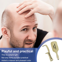 XUKZIMA 2 Pcs Bald Man Comb Joke Funny Hairless Combing Brush Gag Gifts for Men Humorous Toothless Combs Blad Mans Brush for Trick Friends Gift
