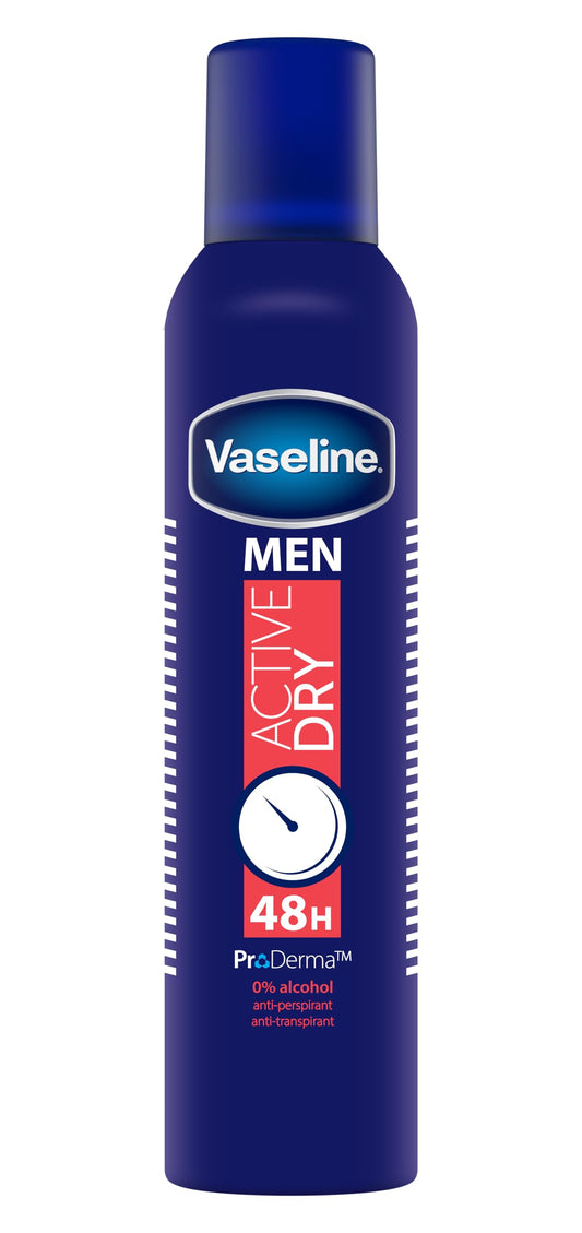 Vaseline Men Active Dry 48h 250ml