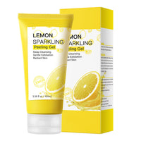 Lemon Exfoliating Gel,Lemon Peeling Gel,Vitamin C Face Scrub,Soft your Skin & Remove Dead Skin,Natural Face Scrub Exfoliator for Blackhead,Mild Face Exfoliator Scrub for Radiant Skin,Face & Body &Knee