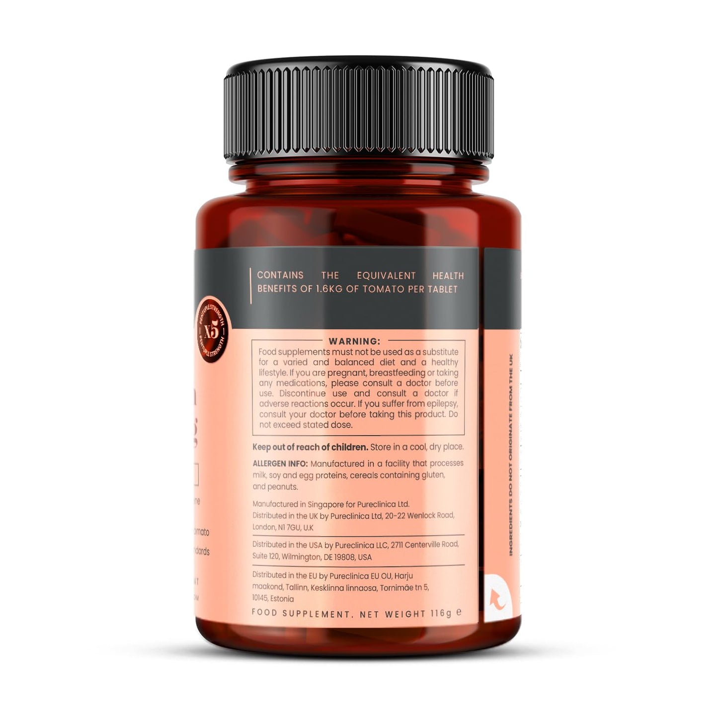 Pureclinica Concentrated Green Tea 10,000mg x 180 Tablets - 6 Months Supply