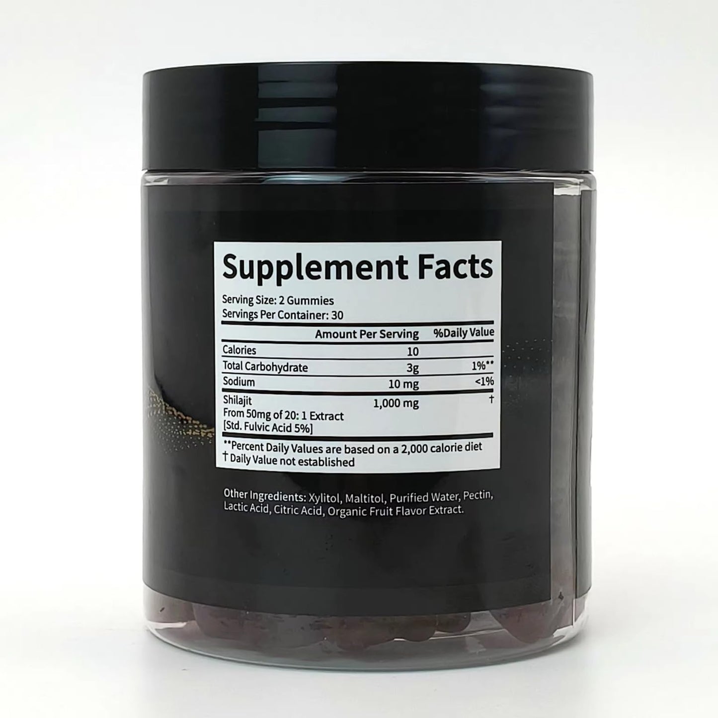 Luke & Co. Shilajit Gummies – Sugar-Free, 1000mg, Natural Fruit Flavor