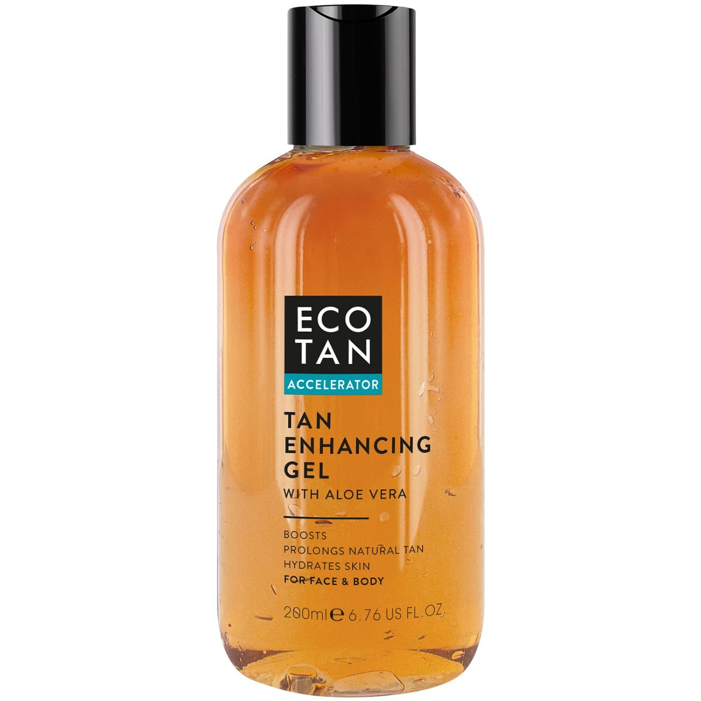 ECOTAN EcoTan Face and Body Tanning Accelerator Gel 200ml, Stimulates, Boosts, Prolongs & Protects Natural Tan, with Aloe Vera, Soothes & Hydrates Skin, Fast Absorbing & Non-Greasy