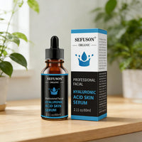 SEFUSON Hyaluronic Acid 5% + Vit E, Best Pure Hyaluronic Acid Moisturiser for Face, Anti Ageing & Anti Wrinkle Moisturiser Hyaluronic Acid Serum, Fine Lines & Sensitive Skin, Improve Age Spots（60ml）