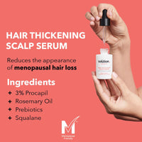 ‎The Solution The Solution Menopause Hair Thickening Scalp Serum (30ml). Healthy Scalp Hair Growth Serum for Women, Hair Serum for Hair Growth, Cruelty Free Hair Growth Products, Hair Thickening Products for Women