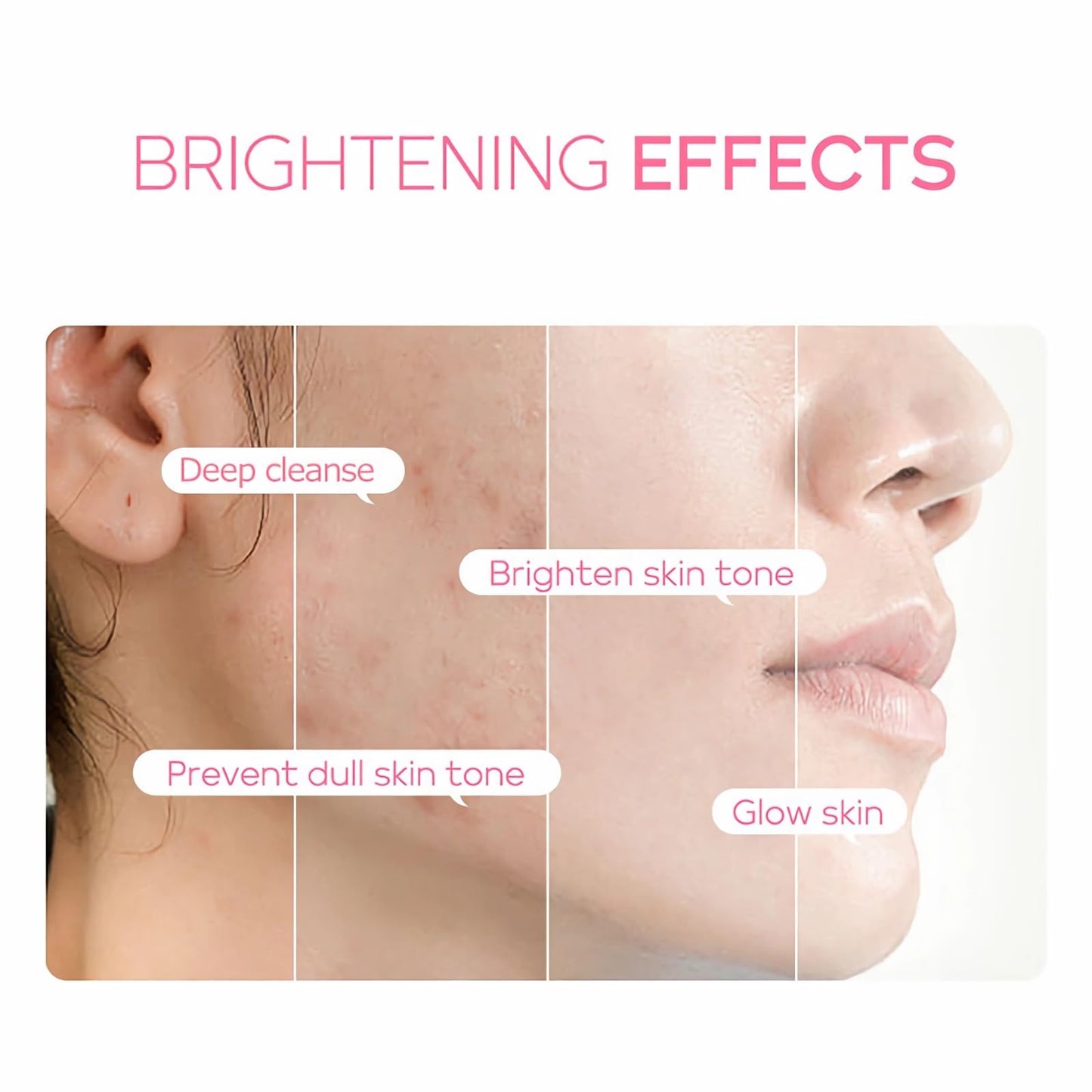 mercham 10 PCS Cherry Blossom Clay Mask, Deep Cleanse Mud Mask, Hydrating, Fade Fine Lines, Pore Tightening Pink Clay Face Masks, 100% Vegan Face Masks Skincare for All Skin Types 5ML*10