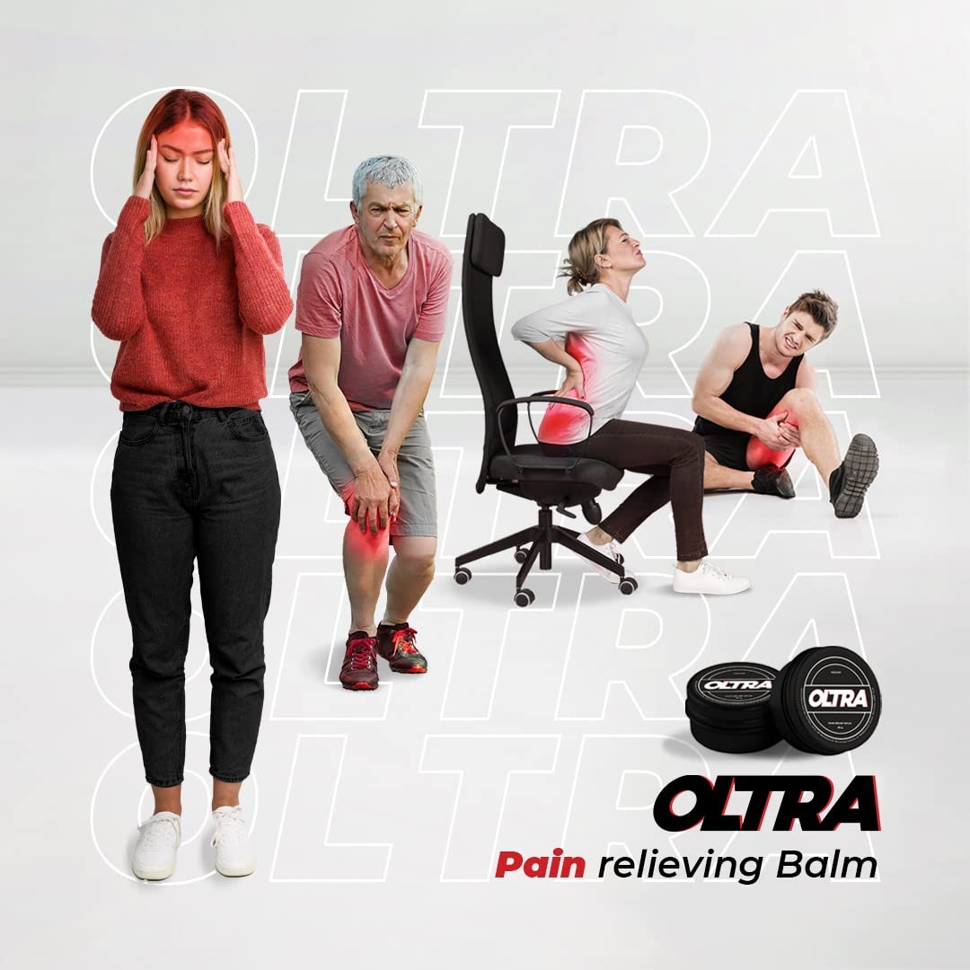 Oltra Balm - The Ultimate Fast Acting All Vegan Natural Relief Balm, Gel, Cream for Inflammation and Sore Muscles, Relieves Joint, Neck, Knees, Legs, Lower Back, Feet and Body Pain