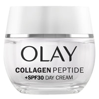 Olay Collagen Peptide Face Moisturiser Day Cream SPF 30, Skincare with Niacinamide 99% Purity and Antioxidant Vitamin E Advanced Anti Aging Skin Care: Strengthens, Restores, Hydrates, 50ml