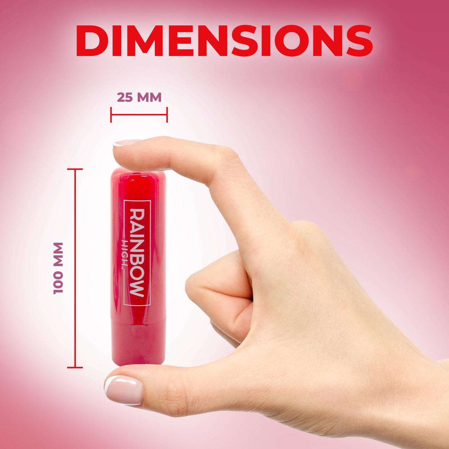 Uroda Rainbow High Kids Lip Balm - Nourishing and Moisturizing Lip Balm with Delicious Watermelon Flavour for Soft, Smooth Lips - Fun and Tasty Treat for Kids