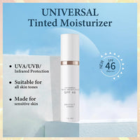 MINSHZEE Tinted Moisturizer With SPF 46 Anti-Aging Face - Tinted Sunscreen For Face Universal Against UV For Women