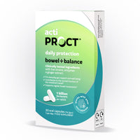 ACTIPROCT ActiProct Daily Protection Bowel Balance - Food supplement, supports gut health and well-being, Clinically tested -probiotics, digestive enzymes, ginger - 1 billion live bacteria per capsule - 30 oral