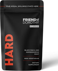 FRIEND OF DOROTHY – All Natural Hard Supplement – Enhances Endurance - Hard for Longer - 60 Vegetarian Capsules in a Pouch