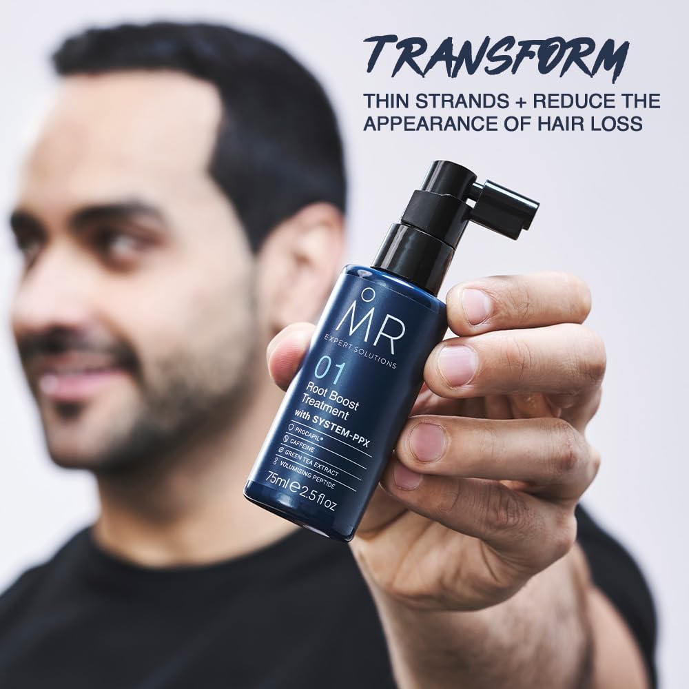 MR. MR Hair Root Lift Spray for Men 75ml – Volumising Root Boost for Thinning Hair, Adds Volume & Fuller Look, Lightweight Styling Treatment Nourishing Formula
