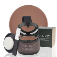 VOLLUCK Root Touch Up Hair Powder, Root Cover Up Hairline Shadow Powder for Thinning Hair for Women and Men, Bald Spots, Eyebrows, Beard Line (Auburn)